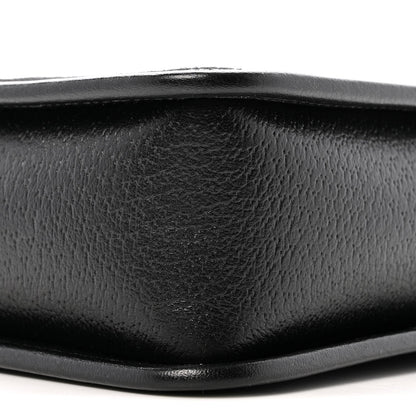 Monogram Jumbo GG Textured Dollar Calfskin Web Mini Crossbody Bag Black