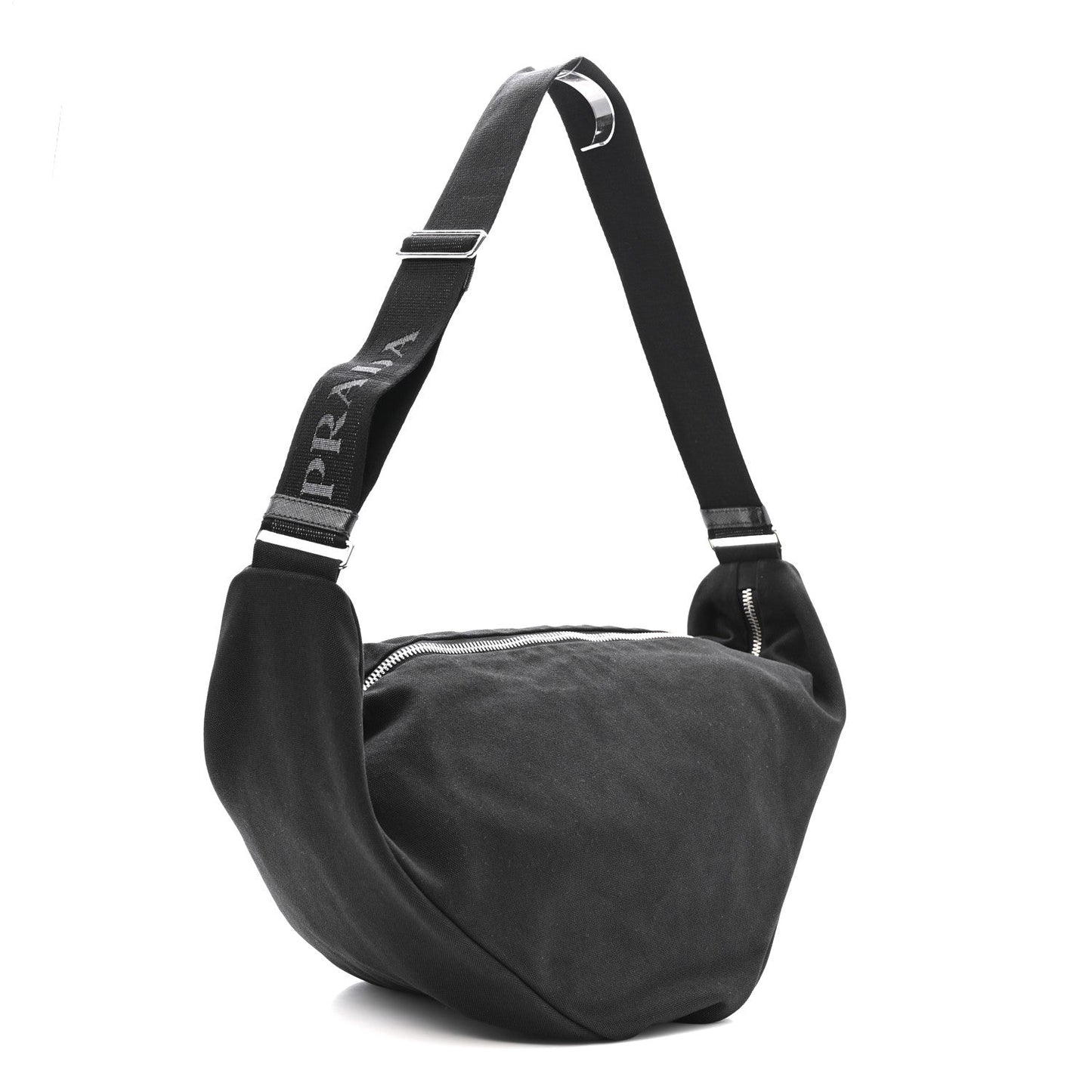 Canapa Triangle Shoulder Bag Black
