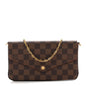 Damier Ebene Pochette Felicie Chain Wallet