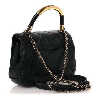 Lambskin Mini Carry Chic Flap Black