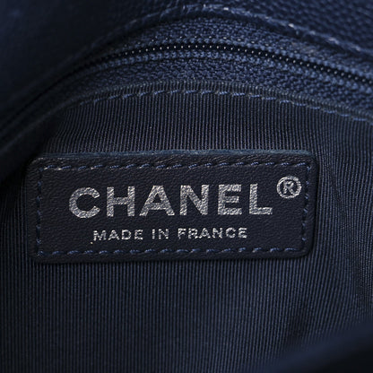 Caviar Quilted Medium Urban Companion Flap Navy