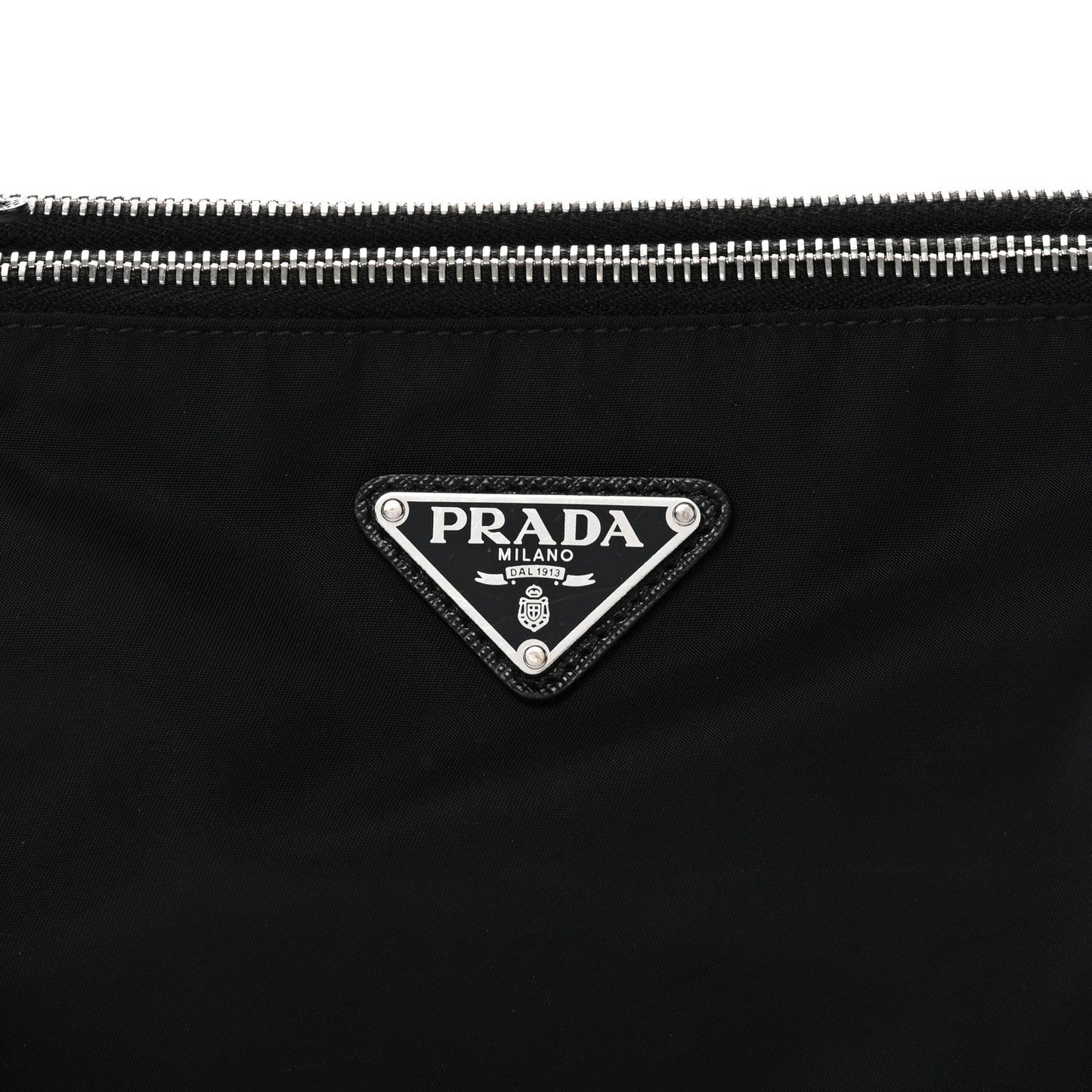 Re-Nylon Saffiano Re-Edition 2000 Double Zip Crossbody Bag Black