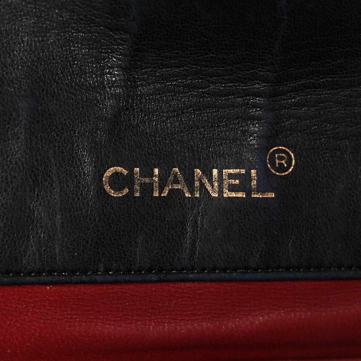 Lambskin Quilted Half Moon Flap Black