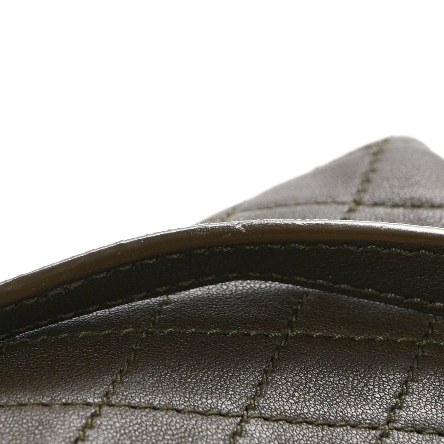 Lambskin Quilted Gaby Zipped Pouch
