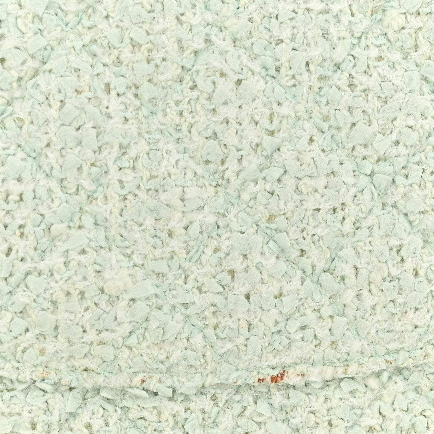 Tweed Medium Double Flap Light Turquoise
