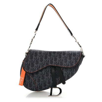 Denim Monogram Flight Saddle Bag