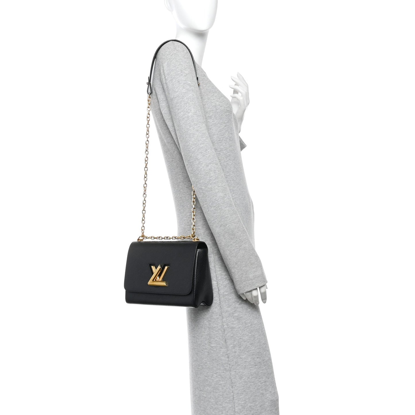Epi Twist Shoulder Bag MM Black