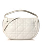 Lambskin Cannage Medium Dior Vibe Hobo Bag Latte