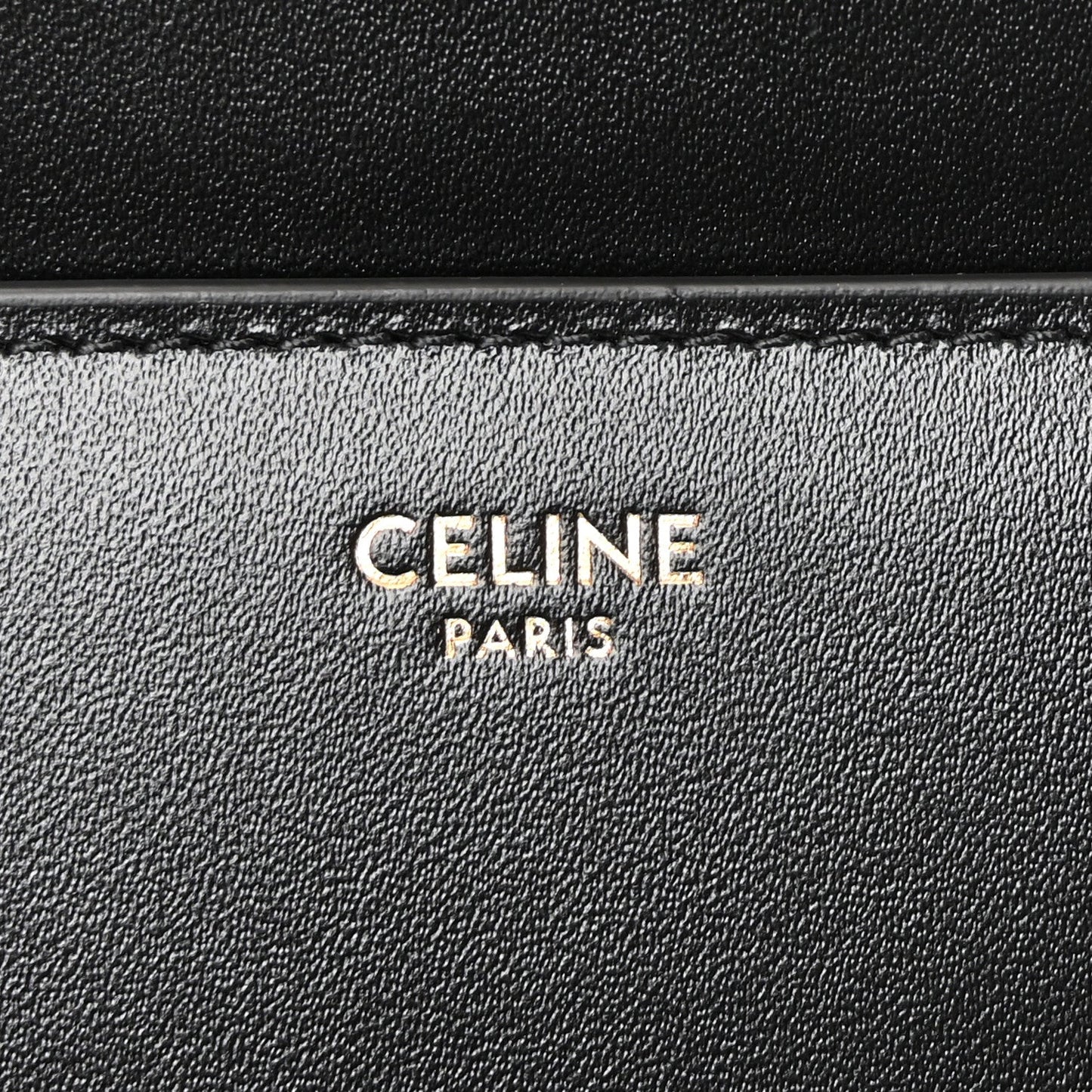 Satinated Calfskin Small 16 Top Handle Bag Black