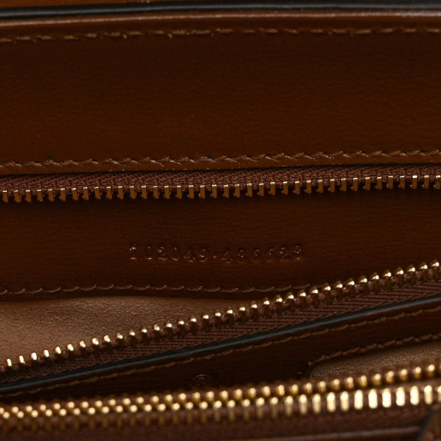 GG Supreme Monogram Calfskin Medium Horsebit 1955 Top Handle Bag Beige Ebony Brown Sugar