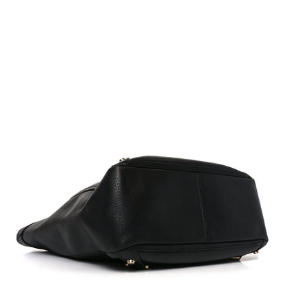 Calfskin Small Abbey Tote Black