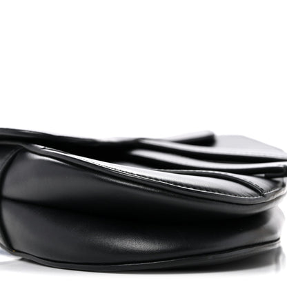Calfskin Mini Saddle Bag Black