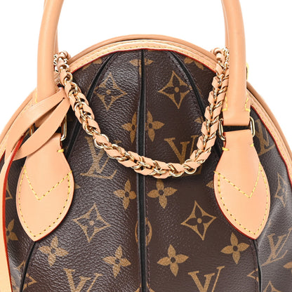 Monogram Braided Egg Bag Black
