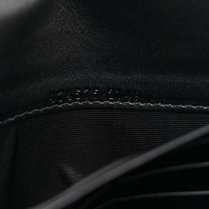 Calfskin Matelasse GG Marmont Chain Wallet Black
