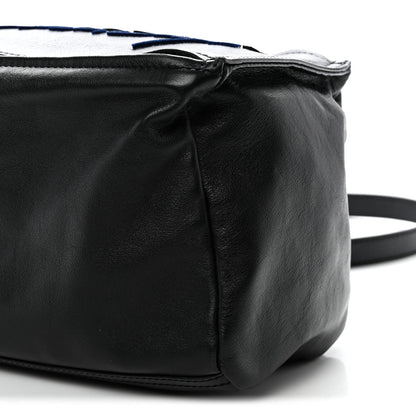 Sugar Goatskin Velvet Logo Small Pandora Black