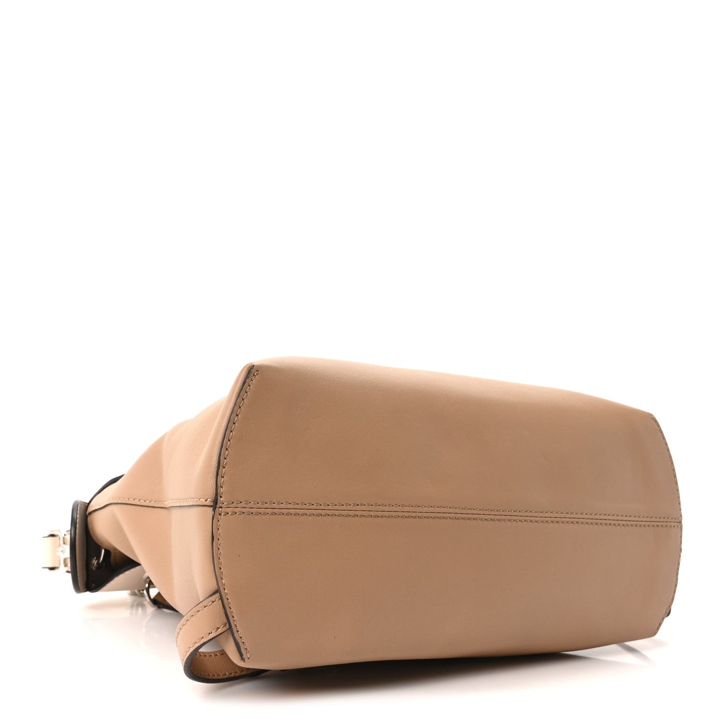 Vitello Century Pearl Bi-Color Scalloped Back to School Backpack Cuoio Camelia