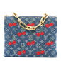 LV X TM Monogram Denim Cerises Coussin PM Blue