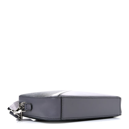 Glazed Fabric Vitello Liberty FF 1974 Diagonal Medium Camera Case Grey