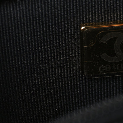 Caviar Quilted Enamel Coco Casino Wallet On Chain WOC Black