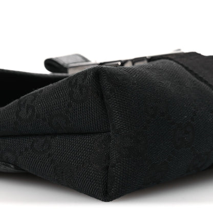 GG Monogram Web Buckle Belt Bag Black