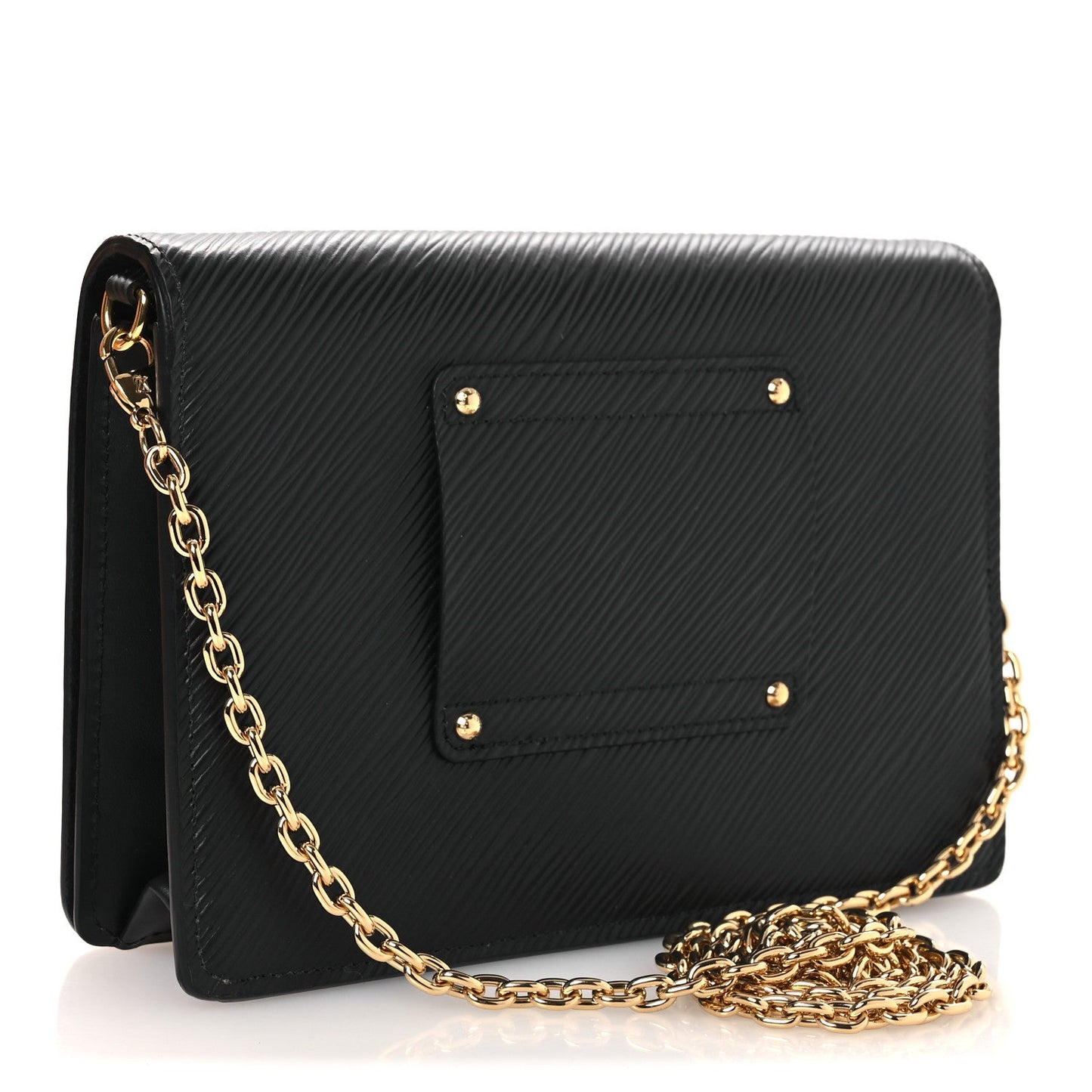 Epi Twist Belt Chain Wallet Black