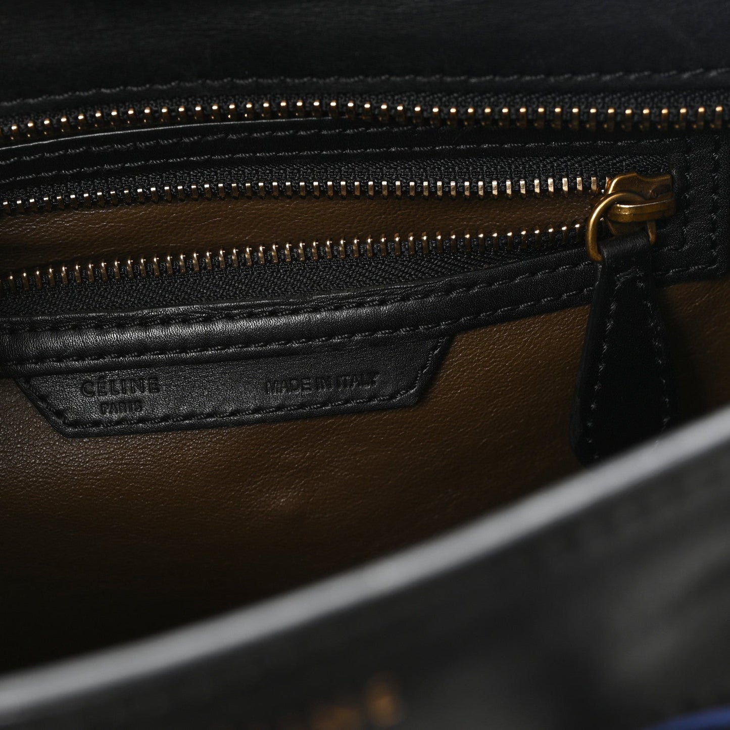 Calfskin Nubuck Suede Micro Tri-Color Luggage Porcelain