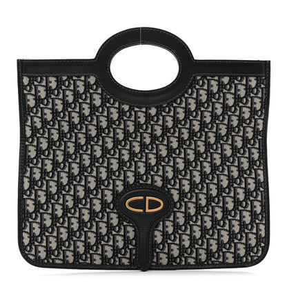 Oblique Fold Over Clutch Blue