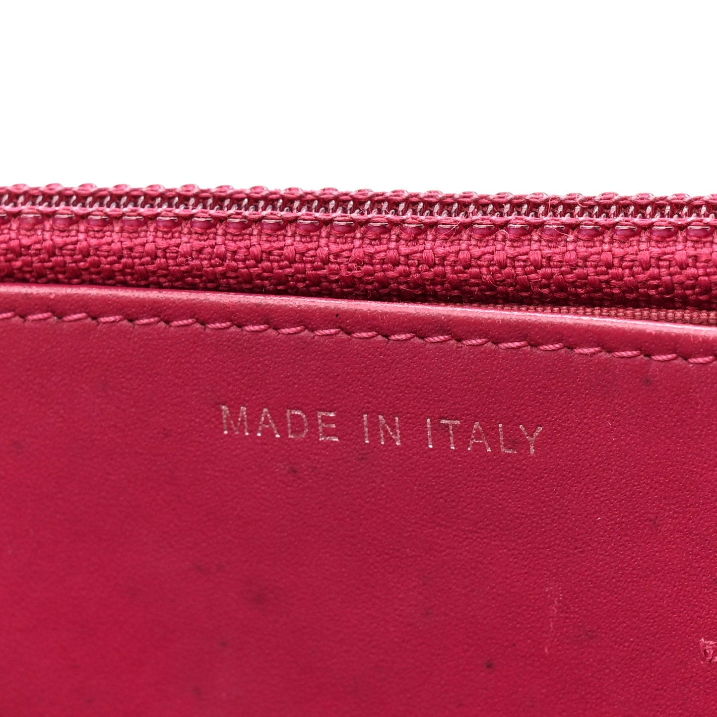 Patent Quilted Brilliant Wallet On Chain WOC Coral