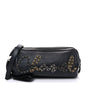Metallic Lambskin Signe Bowling Bag Black