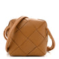 Lambskin Maxi Intrecciato Mini Cassette Camera Bag Acorn