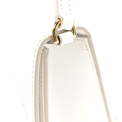 Calfskin DG Logo Flap Crossbody Bag White