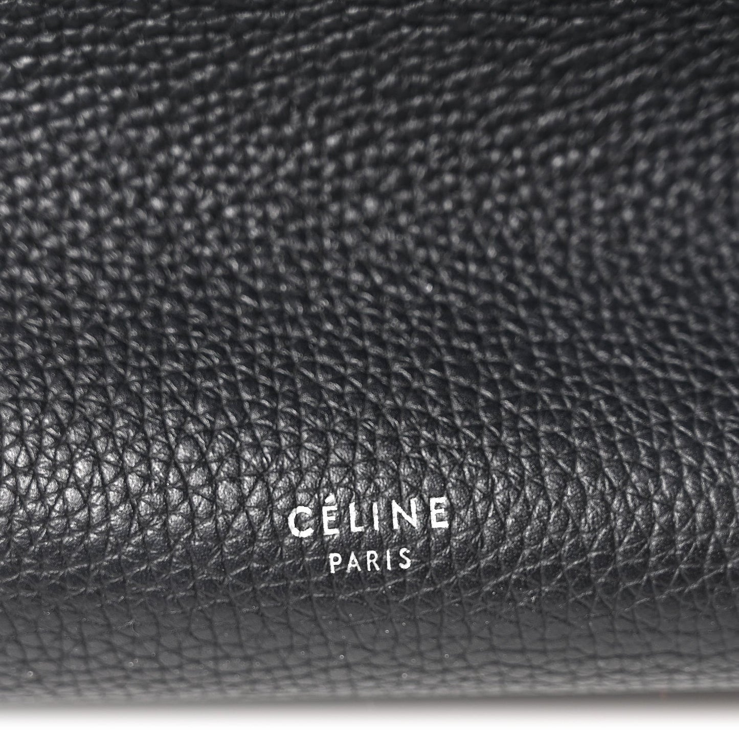 Supple Grained Calfskin Small Big Bag Black