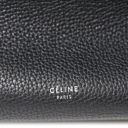 Supple Grained Calfskin Small Big Bag Black