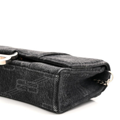 Denim BB Monogram Hourglass Chain Bag Black