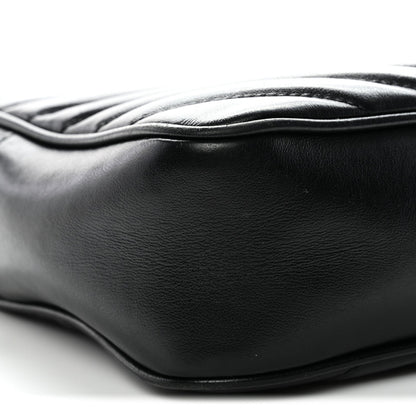 Calfskin Matelasse Monogram Lou Camera Bag Black