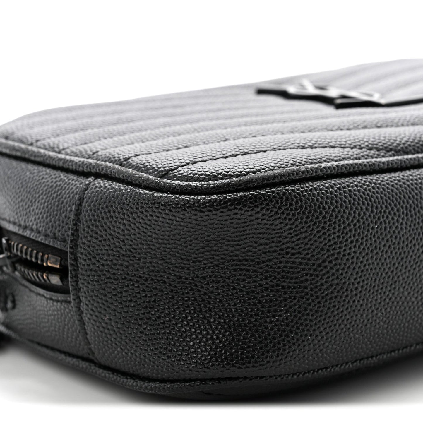 Grain De Poudre Matelasse Monochrome Monogram Mini Lou Camera Bag Black