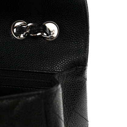 Caviar Quilted Jumbo Single Flap Black