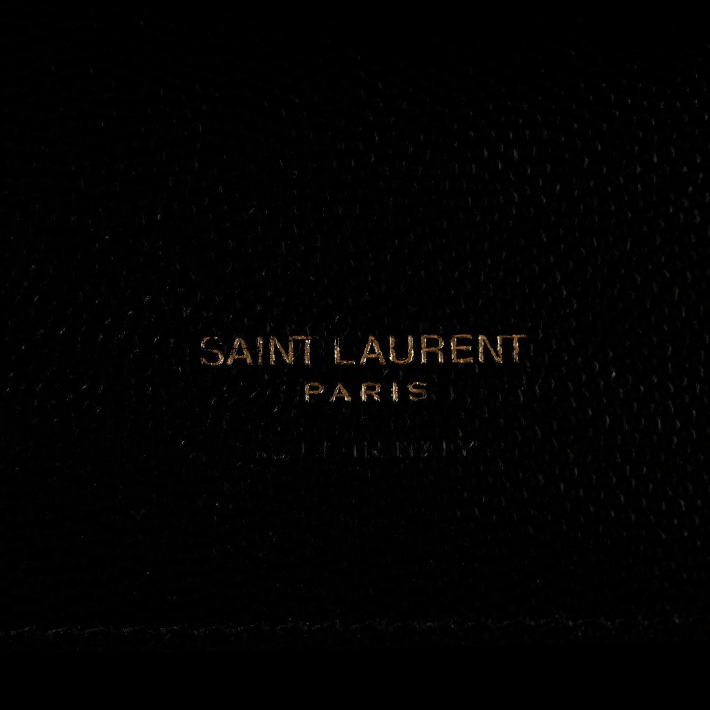 Grain De Poudre Matelasse Chevron Monogram Envelope Clutch Black