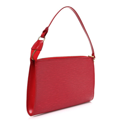 Epi Pochette Accessories 24 Castillan Red