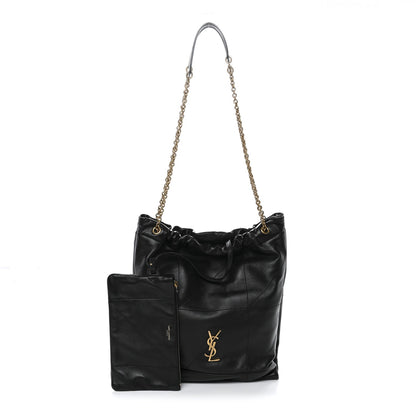 Lambskin Matelasse Monogram Medium Jamie 4.3 Pochon Black