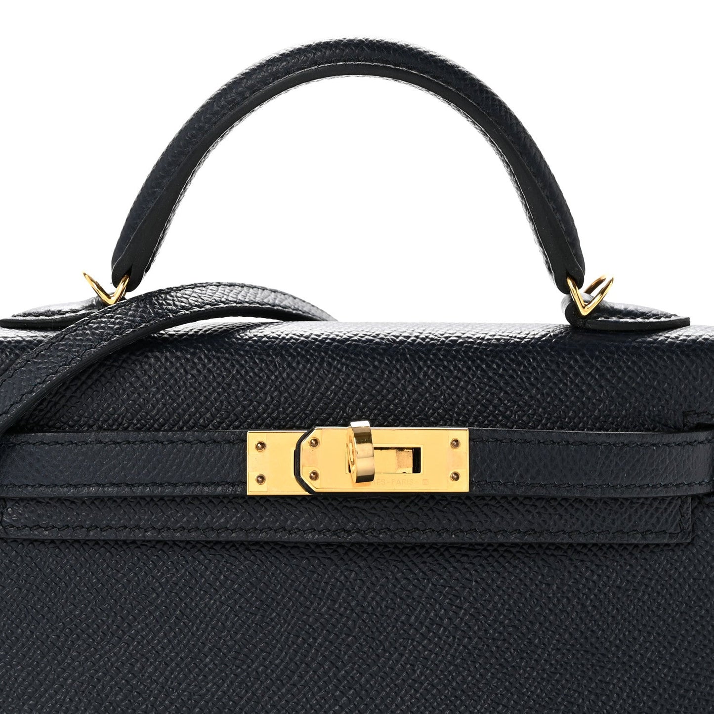 Epsom Mini Kelly Sellier 20 Bleu Indigo