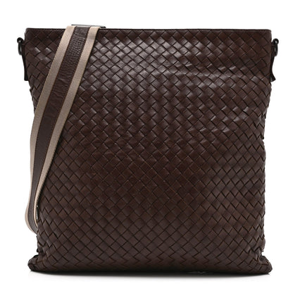 Nappa Intrecciato VN Crossbody Messenger Bag Brown