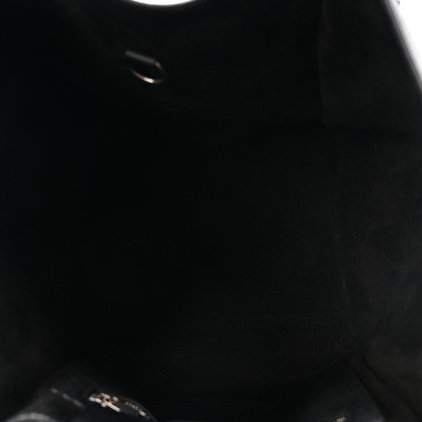 Supple Grained Calfskin Small Big Bag Black