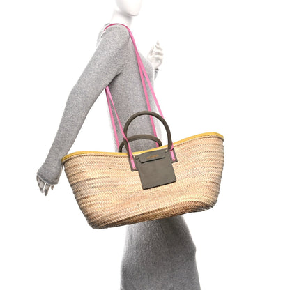 Raffia Le Grand Panier Soli Multicolor