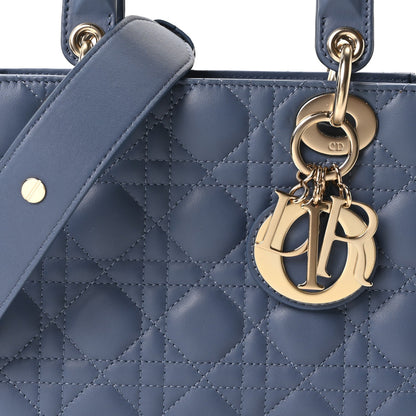 Lambskin Cannage Small My ABCDior Lady Dior Blue