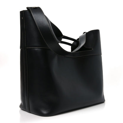 Calfskin Large The Bow Bag Black