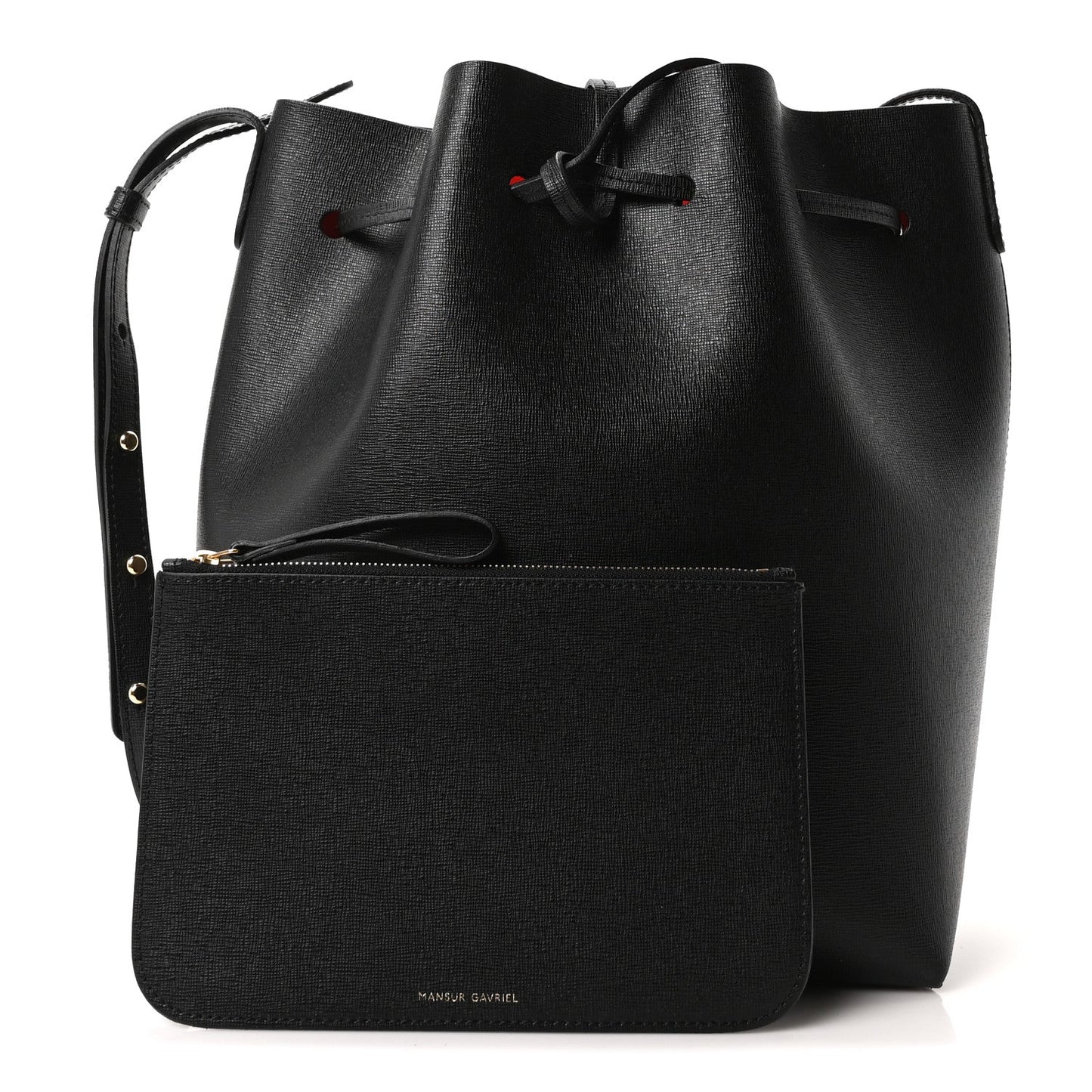 Saffiano Bucket Bag Black Flamma