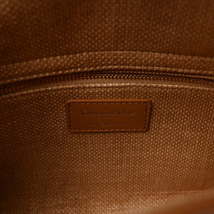 Raffia Medium Lady Dior Bag Beige