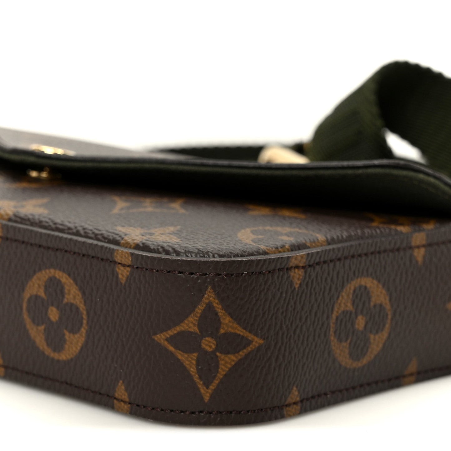 Monogram Felicie Strap & Go Kaki
