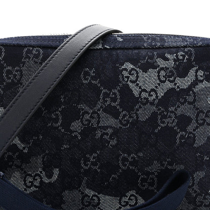 Denim GG Monogram Camouflage Small Crossbody Bag Blue
